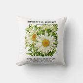 Shastaデイジーのヴィンテージの種の包み クッション (正面)