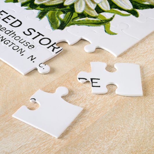 Shastaデイジーのヴィンテージの種の包み ジグソーパズル (側面)