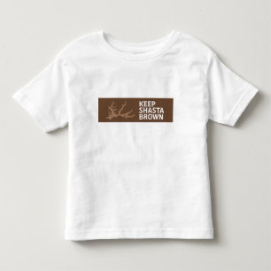 Shastaブラウンの幼児のスタイルを保って下さい トドラーTシャツ