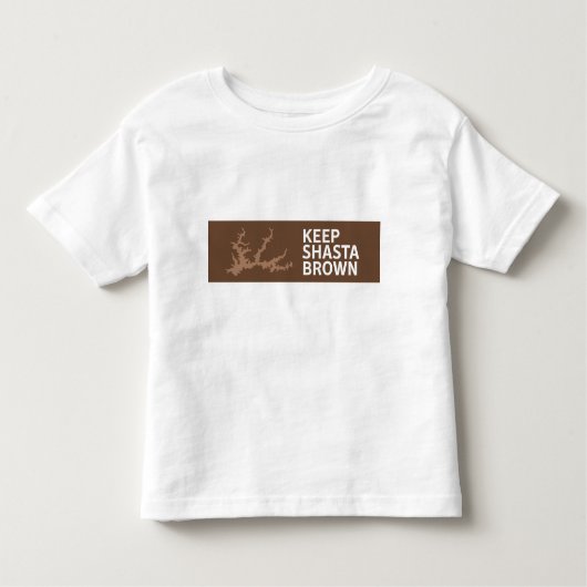 Shastaブラウンの幼児のスタイルを保って下さい トドラーTシャツ (正面)