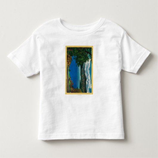 Shasta湖ViewShasta、カリフォルニア トドラーTシャツ (正面)