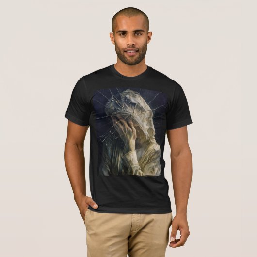 Shatter the Veil — Gothic Surreal Fine Art Tシャツ (正面フル)