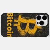 Shattered Bitcoin Logo Crypto Blockchain Design Case-Mate iPhoneケース (裏面 (横))