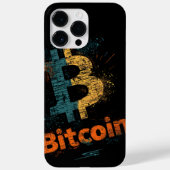 Shattered Bitcoin Logo Crypto Blockchain Design Case-Mate iPhoneケース (裏面)