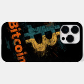 Shattered Bitcoin Logo Crypto Blockchain Design Case-Mate iPhoneケース (裏面 (横))