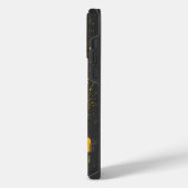 Shattered Bitcoin Logo Crypto Blockchain Design iPhoneケース (左側面)