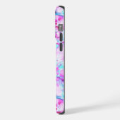 Shattered Blossom カラフルな光のデザイン iPhoneケース (左側面)