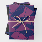 Shattered Blue Red Chinese dragon ラッピングペーパーシート (インサイチュ)