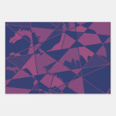 Shattered Blue Red Chinese dragon ラッピングペーパーシート (正面)