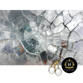 Shattered Dragon Ice Scale Decoupage Paper 薄葉紙