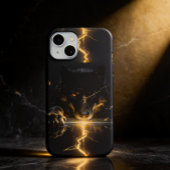 Shattered Lightning Wolf Mystical Dark Fantasy  iPhone 15ケース