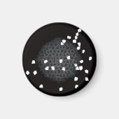 Shattered Puzzle Pattern Kitchen Magnet マグネット (正面)