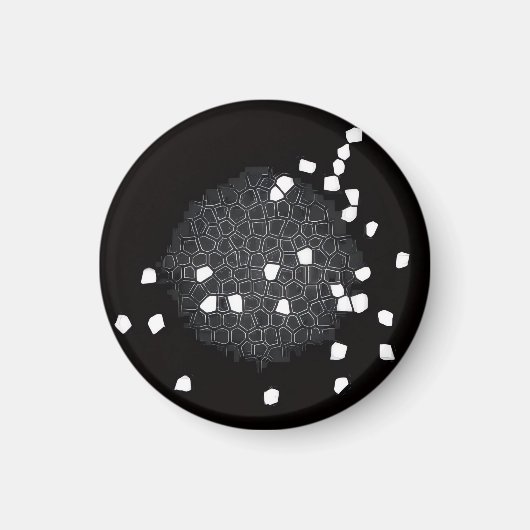 Shattered Puzzle Pattern Kitchen Magnet マグネット (正面)