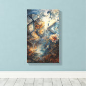 Shattered Realities キャンバスプリント (インサイチュ (ウッドフロア))