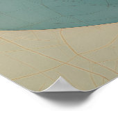 Shattered Serenity: Geometric Abstract Portrait ポスター (角)