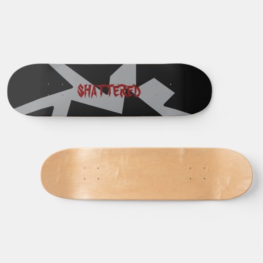 shattered skate deck スケートボード (横)
