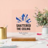 Shattered The Ceiling | パーソナライズ アクリルサイン (ウェディング)