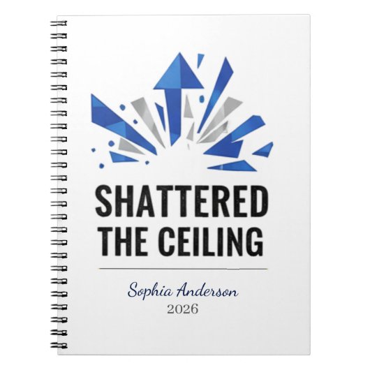 Shattered The Ceiling | パーソナライズ ノートブック (正面)