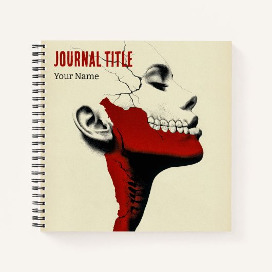 Shattered Truth Journal — オーナー名とタイトルをカスタマイズ ノートブック (正面)