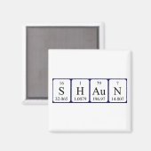 Shaun周期表名磁石 マグネット (正面/裏面)