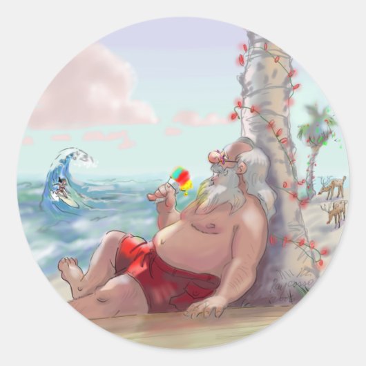 sHaVe IcE sAnTa ラウンドシール (正面)