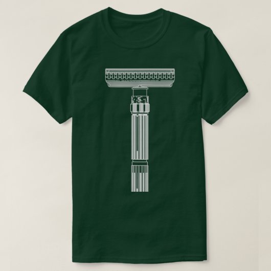 Shave Like Your Grandpa Safety Razor Tシャツ (デザイン正面)