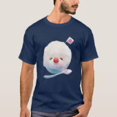 Shaved Ice Pup: Smiling Bichon Summer Dessert Tシャツ (正面)