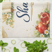 Shavuot Gift, Feast of Weeks, Jewish Holiday キッチンタオル (折り畳み)