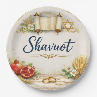 Shavuot Gift, Feast of Weeks, Jewish Holiday  ペーパープレート