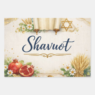Shavuot Gift, Feast of Weeks, Jewish Holiday  ラッピングペーパーシート