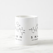 Shawnペプチド名mug コーヒーマグカップ (中央)