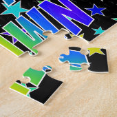 "SHAWN"名、おもしろい"ハッピーバースデー" ジグソーパズル (側面)