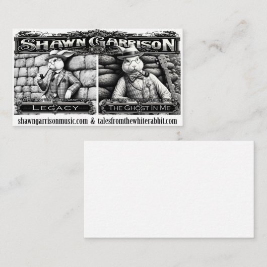 Shawn Garrison Music – 名刺 (正面/裏面)