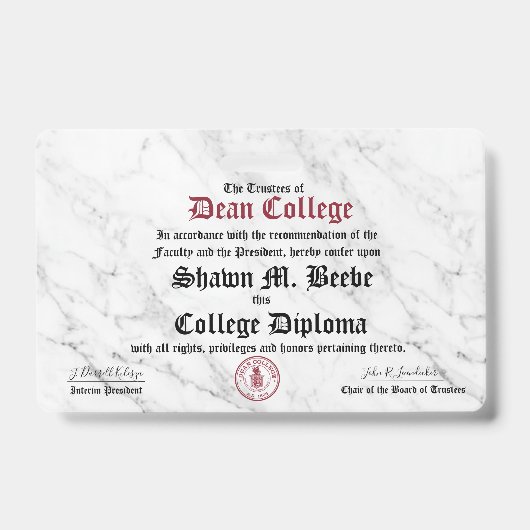 Shawn M. Beebe バッジ (正面)