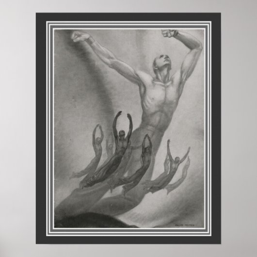 Shawn Men Dancersアールデコバイフェルテ専攻のン ポスター (正面)