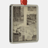 Shawneetownの銀行、住宅およびビール醸造所 メタルオーナメント (右)