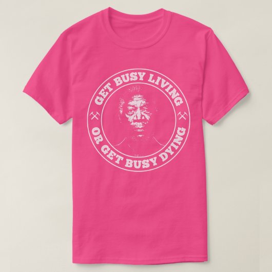 Shawshankの償還忙し生きるかDを取得忙しする Tシャツ (デザイン正面)