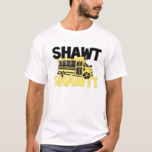 ShawtBusShawtyのグラフィックのTシャツ Tシャツ (正面)