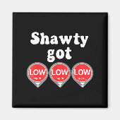 Shawty Got Low Diabetes Meme Cgm Alert Icons  マグネット (正面)