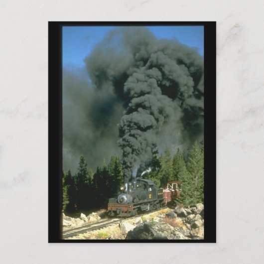 Shay No. 12は空を暗くするon_Steam Trains ポストカード (正面)