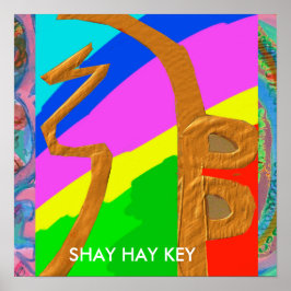 SHAYHAYKEY金ゴールド – 基本霊気記号 ポスター