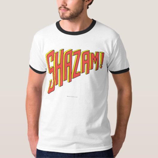 Shazamロゴ赤/黄 Tシャツ (正面)