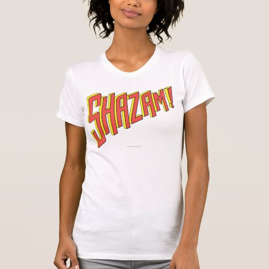 Shazamロゴ赤/黄 Tシャツ (正面)