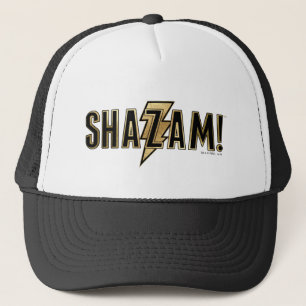 SHAZAM!  の金ゴールドのロゴ キャップ