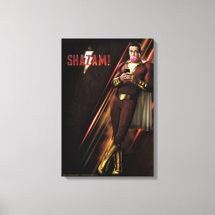 SHAZAM! フーセンガムを吹いている Shazam キャンバスプリント