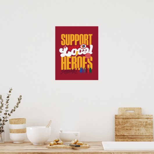 SHAZAM! Fury of the Gods | Support Local Heroes ポスター (キッチン)