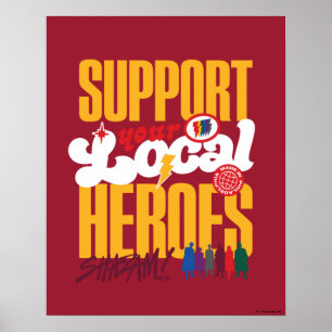SHAZAM! Fury of the Gods Support Local Heroes ポスター