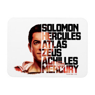 SHAZAM! Shazamのクローズアップの略称のグラフィック マグネット