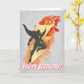 SHAZAM! | Shazamのトラ及び稲妻のグラフィック カード (黄色い花)