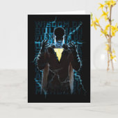 SHAZAM! | Shazam及び能力稲妻のタイポグラフィ カード (黄色い花)